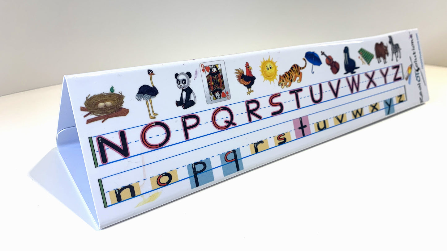 Alphatrangle interactive literacy instruction