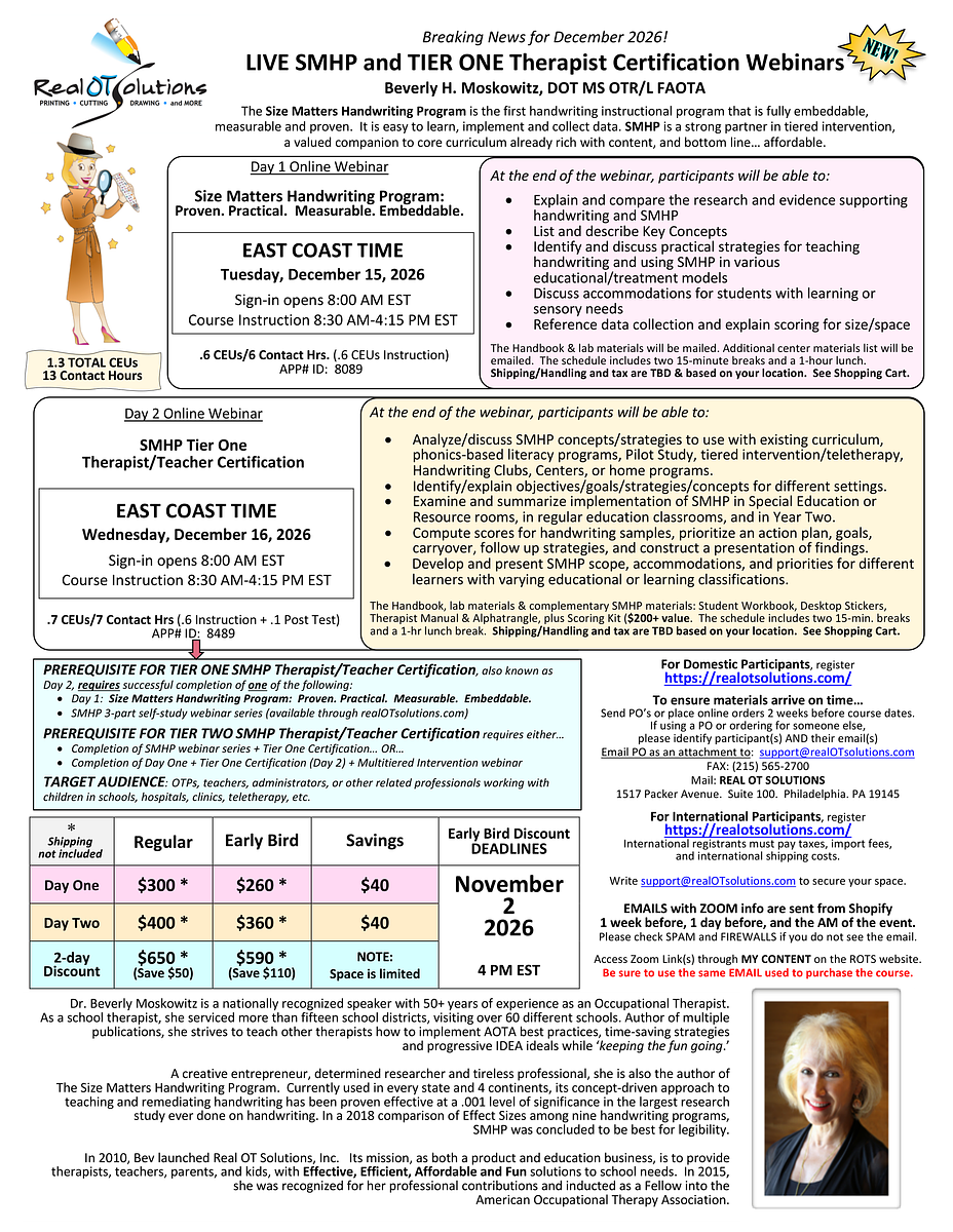 LIVE SMHP & Tier One Therapist Certification: Therapist Certification Webinars - December 2026