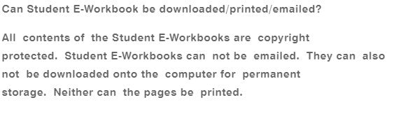 Student E-Workbook