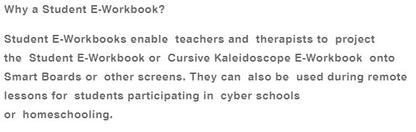 Cursive Kaleidoscope E-Workbook
