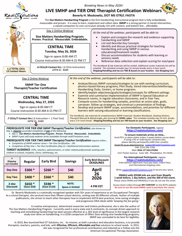 LIVE SMHP & Tier One Therapist Certification: Therapist Certification Webinars - May 2026