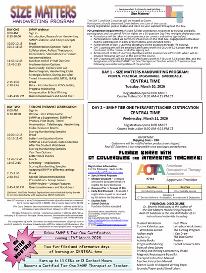 LIVE SMHP & Tier One Therapist Certification: Therapist Certification Webinars - March 2026