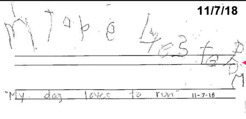 Before handwriting image