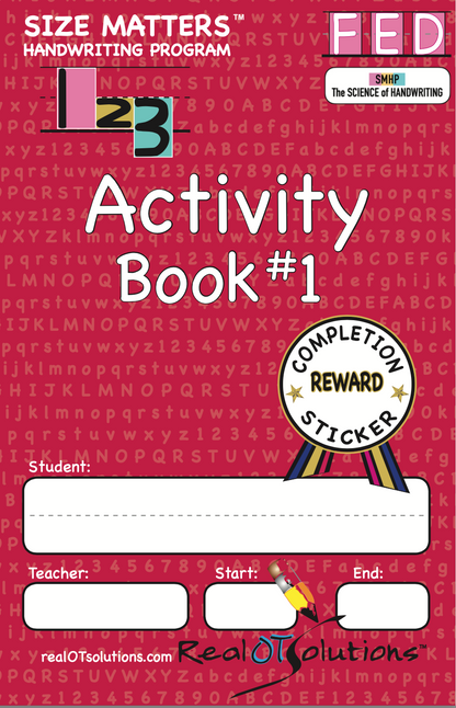Handwriting Activity Books For Kids: Size Matters® Activity Books